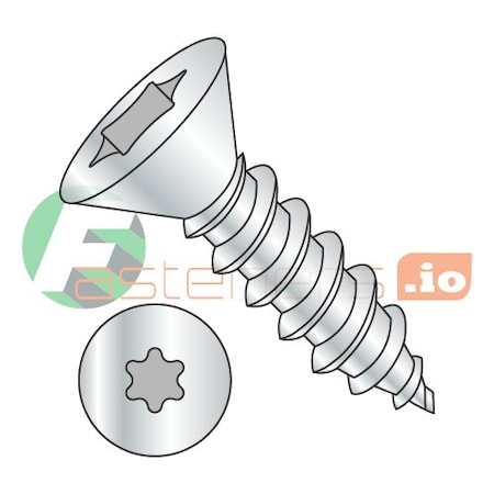 Newport Fasteners Sheet Metal Screw, #14 x 3/4 in, Zinc Plated Steel Flat Head Torx Drive, 3000 PK 292023